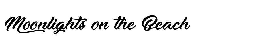 Moonlights on the Beach font